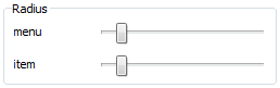 Radius Sliders