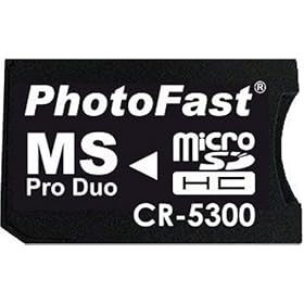 : PhotoFast microSD to MS Pro Duo変換アダプターブリスターパッケージ・microSDHC8GB対応・1ヶ月保証 CR-5300