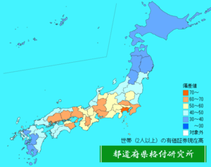 世帯（2人以上）の有価証券現在高