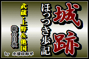 掲載された城跡（城館跡）の一覧ページへ　⇒　只今コンテンツ作成途上です