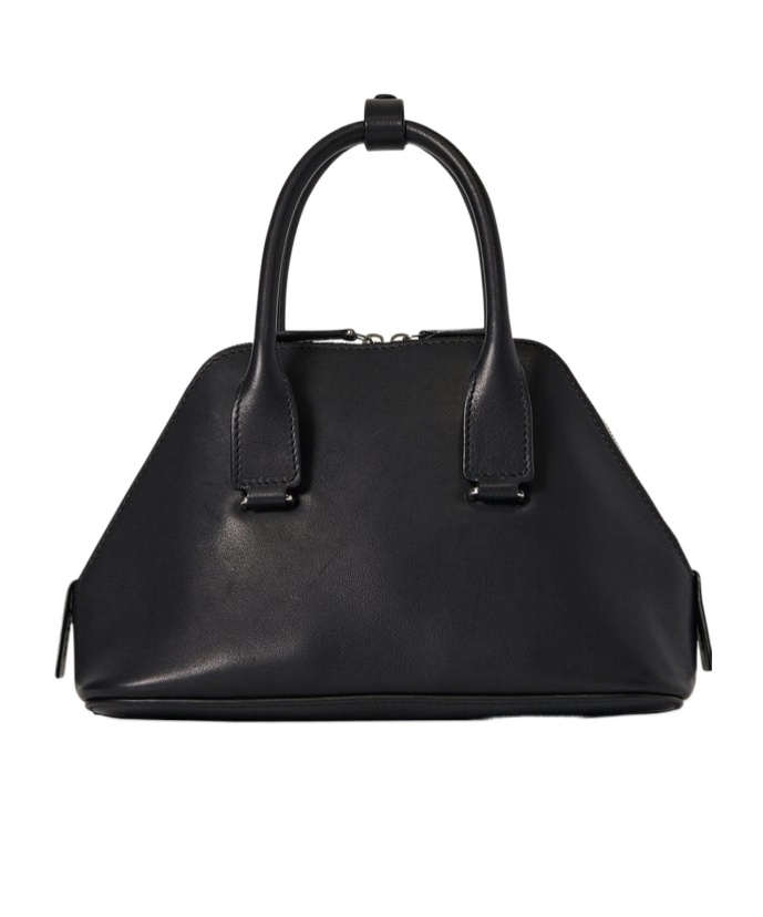 The Row Mini Devon Logo Shoulder Bag In Black