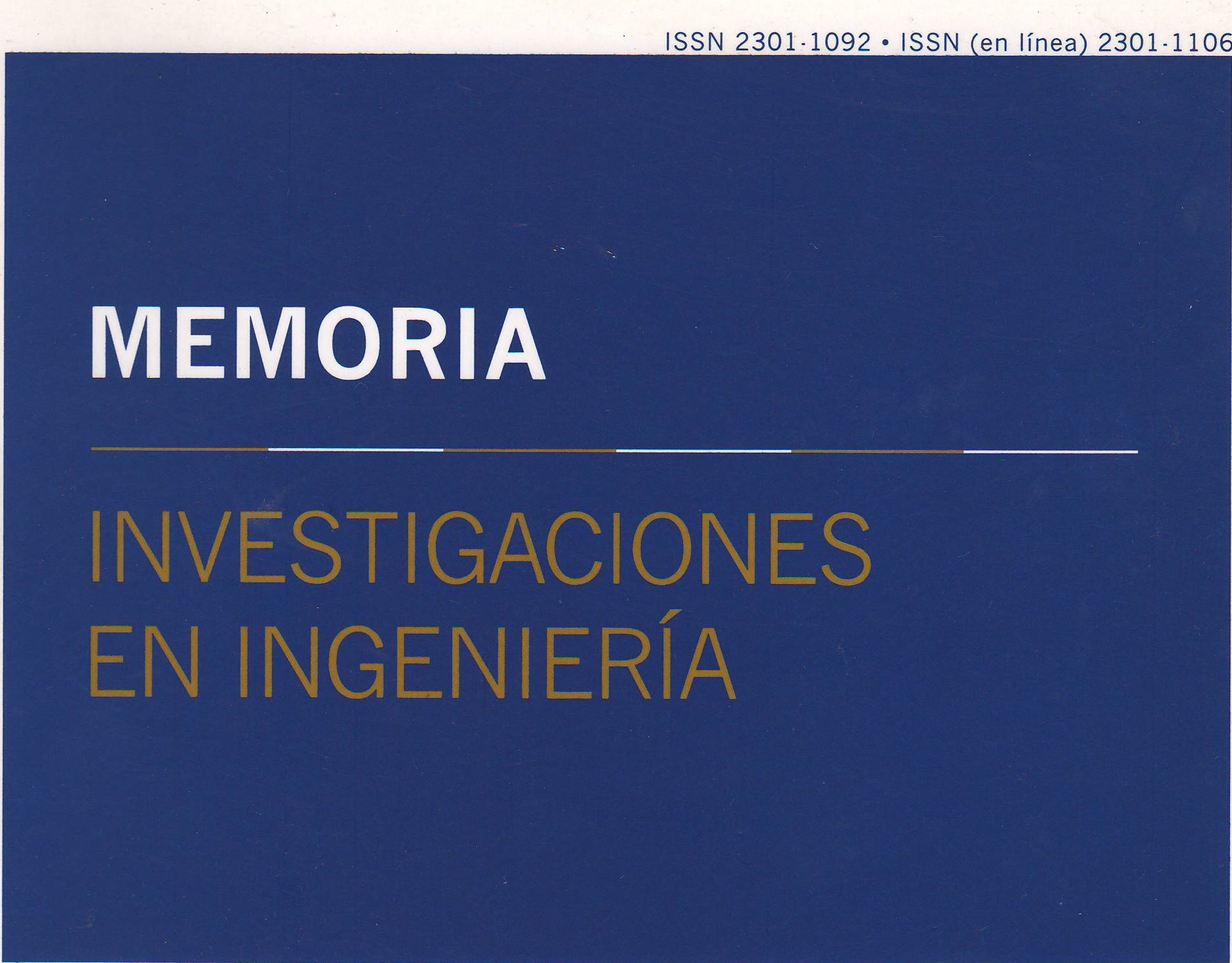 Memoria Investigaciones en Ingeniería