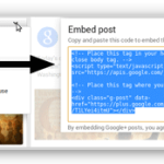 Googleプラスの投稿をサイトに埋め込んでみた