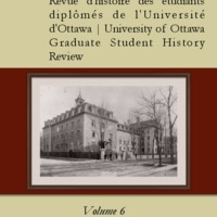 Strata revue d'histoire des étudiants diplômés de l'Université d'Ottawa /  Strata University of Ottawa Graduate Student History Review