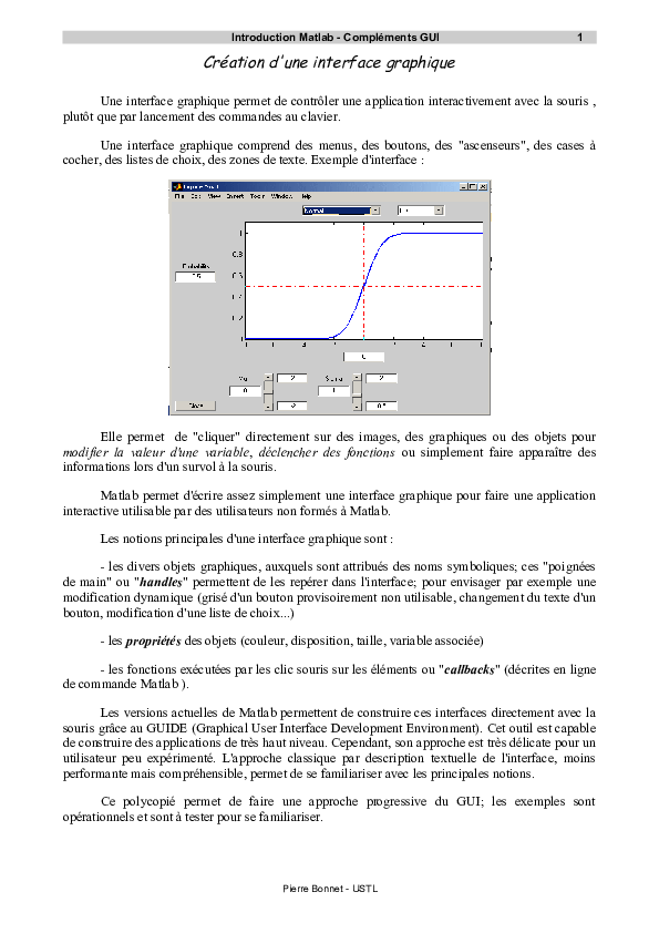 First page of “matlab”