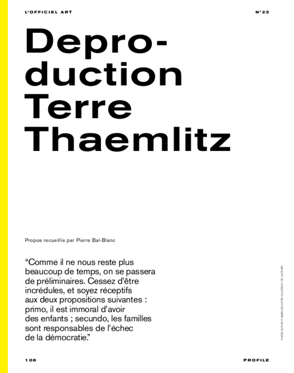 First page of “TerreThaemlitz”