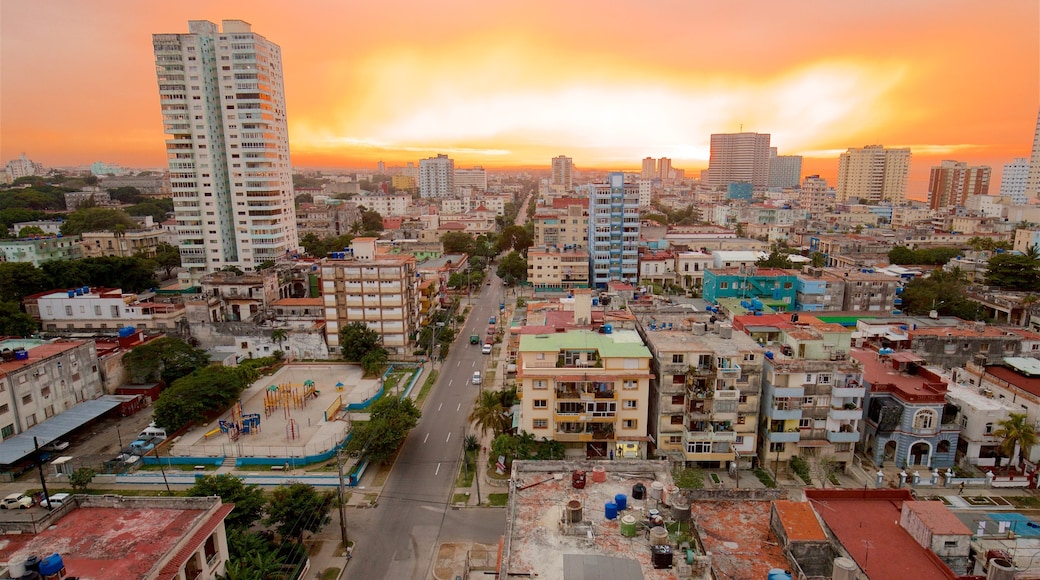 Havana which includes landscape views, a city and a sunset