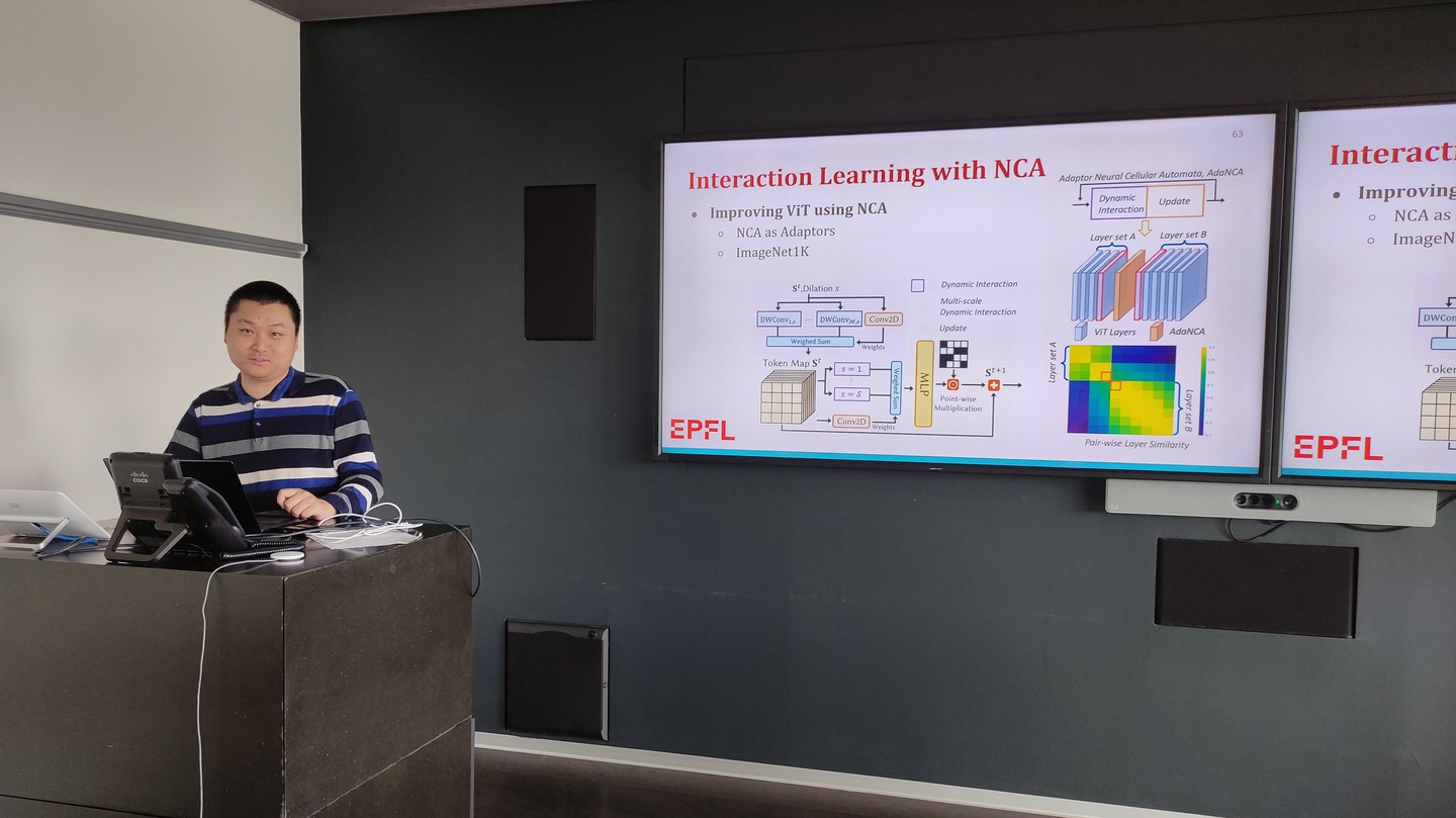 EPFL student Yitao Xu defending his EDIC candidacy exam © 2024 EPFL