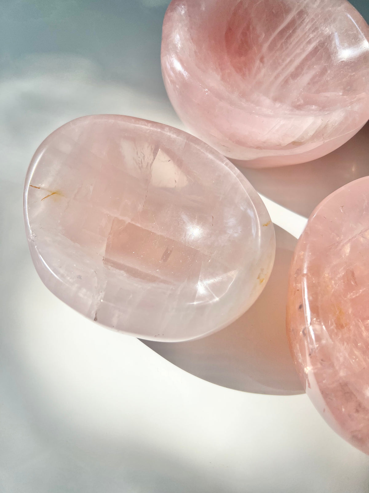 Rose Quartz Freeform Shaped Bowl