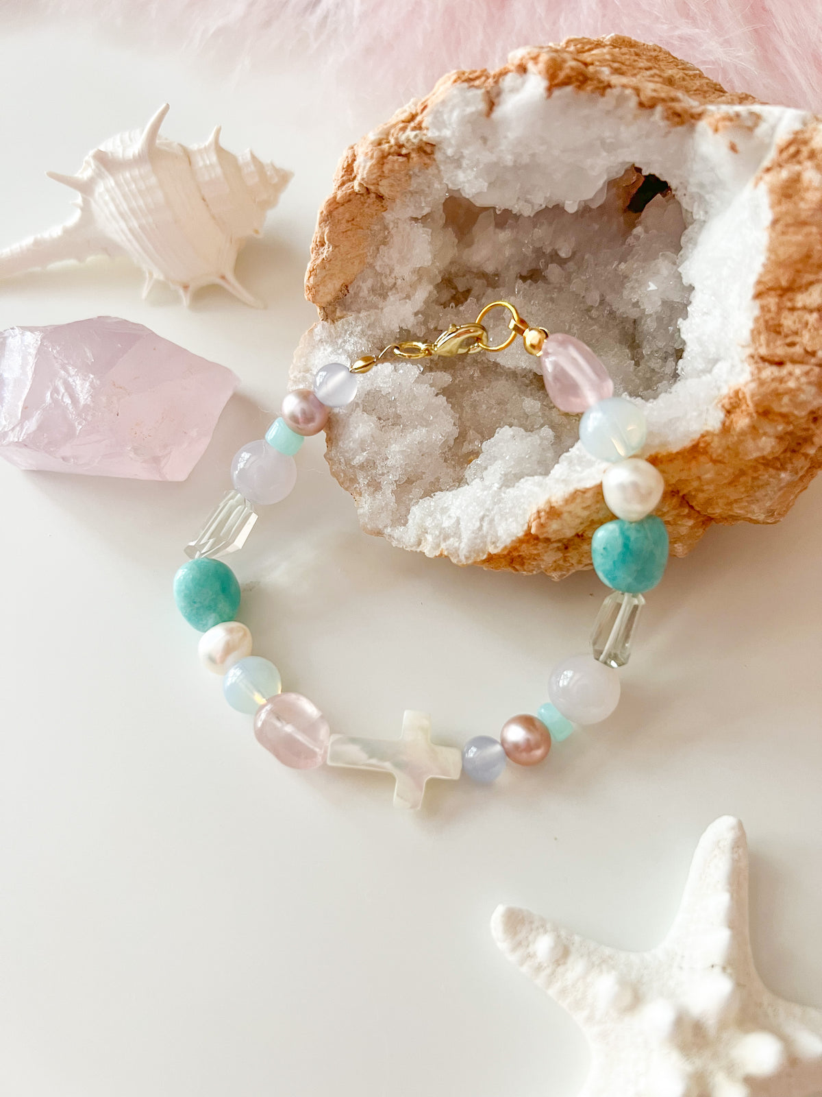 The Aphrodite Beaded Crystal Bracelet