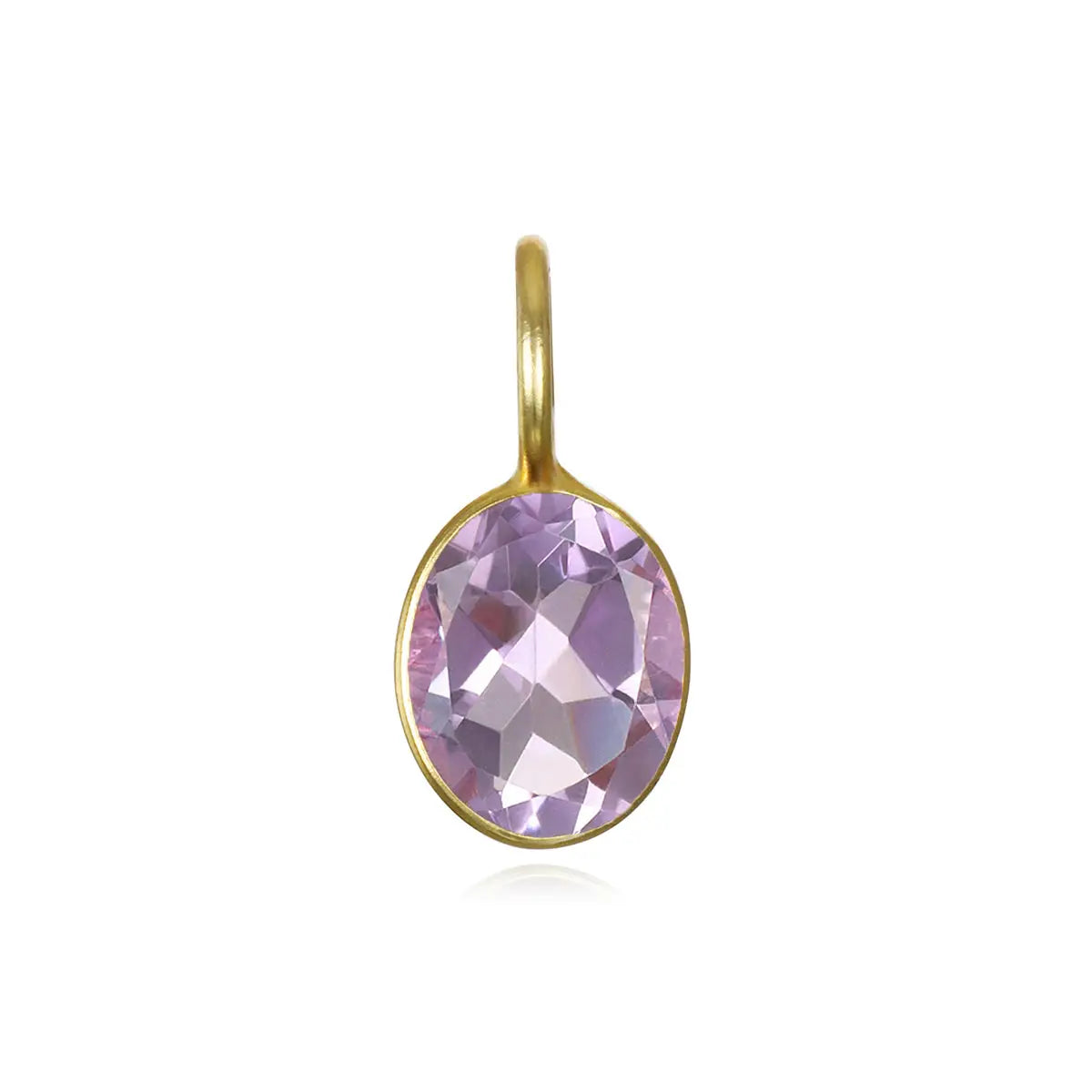 Amethyst Oval Charm