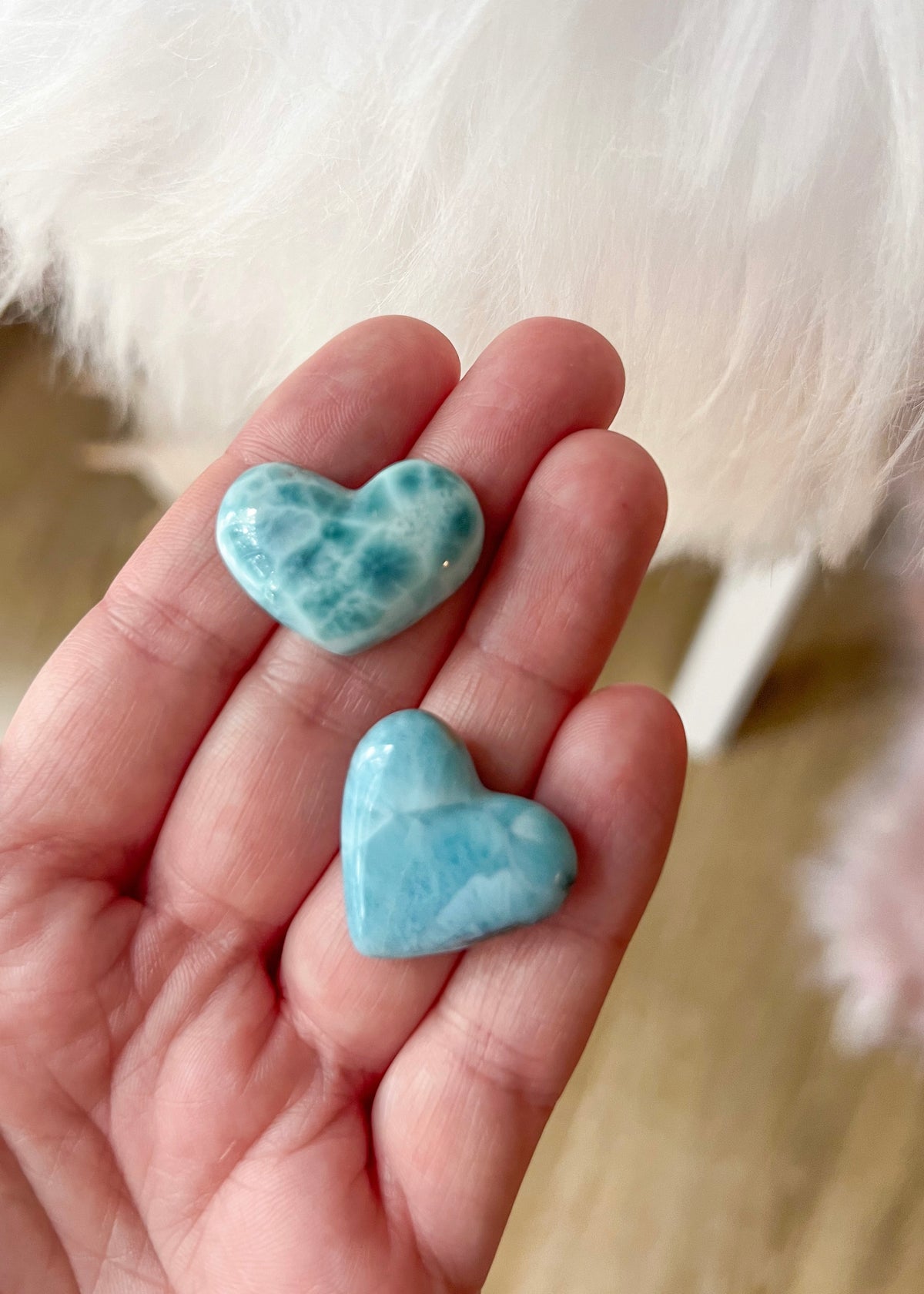 Larimar Mini Heart