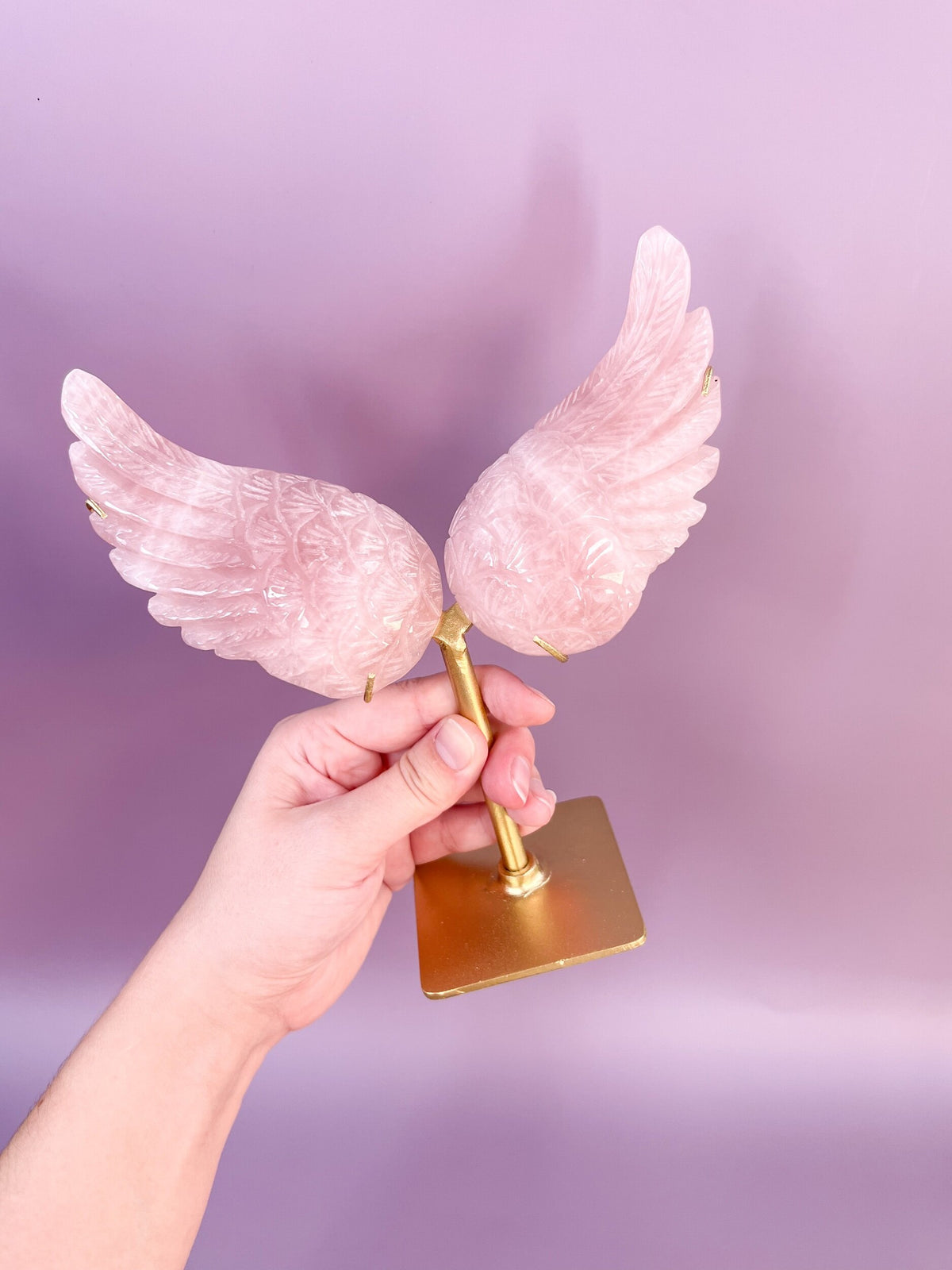 Rose Quartz Angel Wings (Pre-Order)