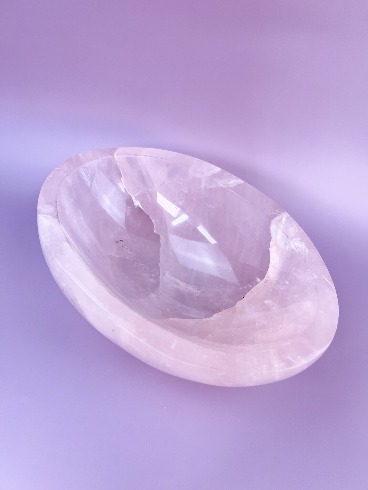 Chunky Rose Quartz Bowl