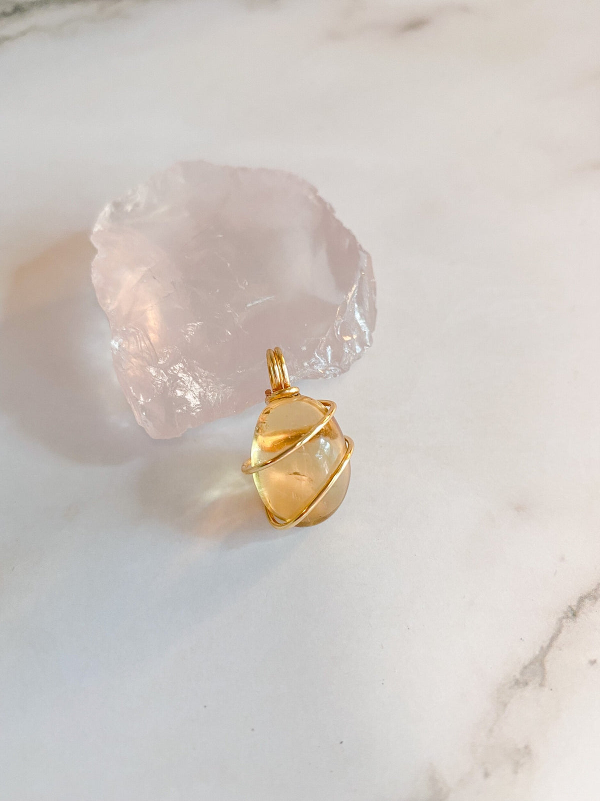 Natural Honey Mini Citrine Pendant