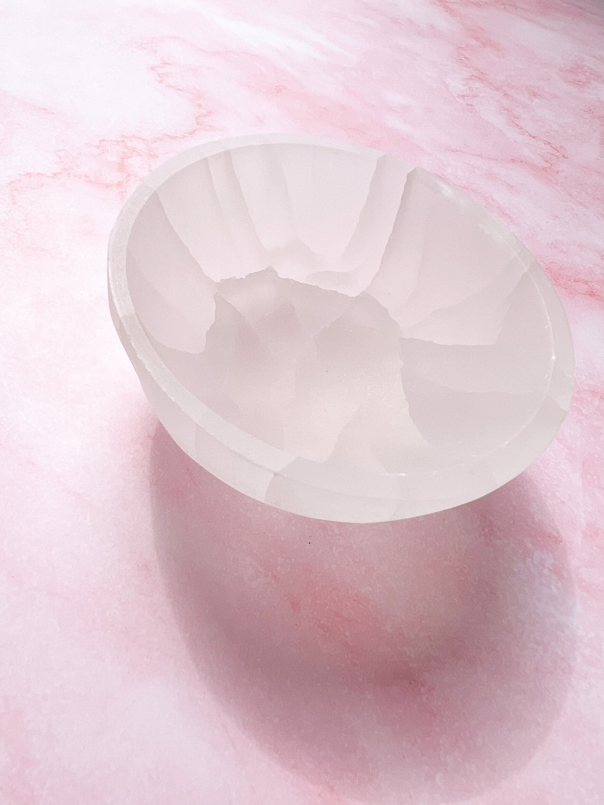 Round Selenite Bowl