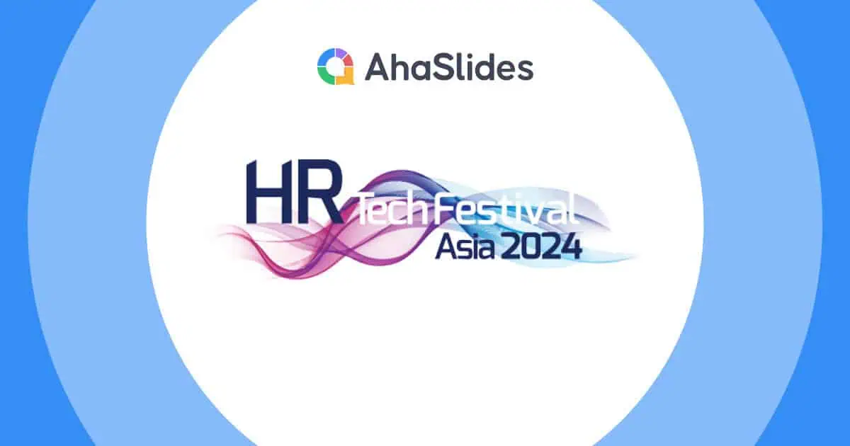 HR Tech Festival Asia 2024 တွင် AhaSlides