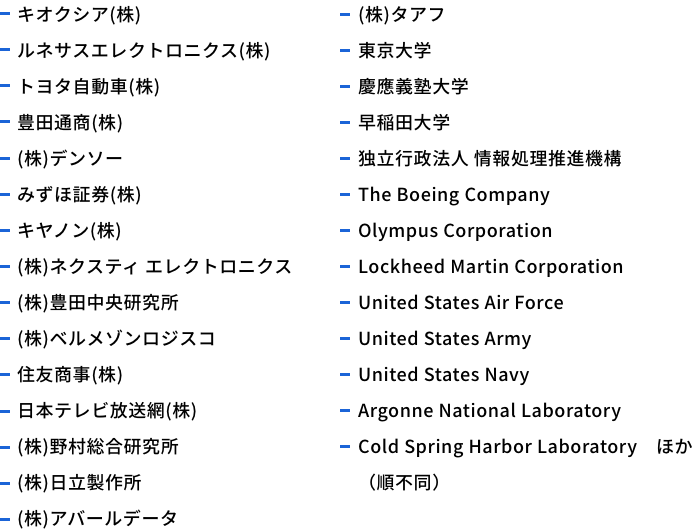 fixstarsグループ開発実績