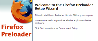 Firefox preloader