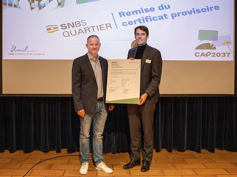 L&rsquo;engagement de l&rsquo;UNIL en faveur de la durabilit&eacute; certifi&eacute; SNBS-Quartier