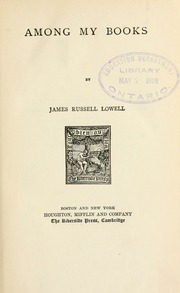 Cover of edition 1898amongmyb00loweuoft