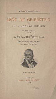 Cover of edition anneofgeierstein00scot