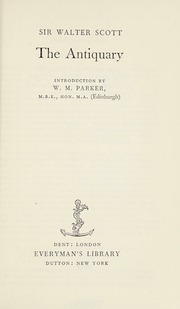 Cover of edition antiquary0000scot