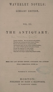 Cover of edition antiquary00scot_1