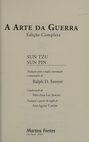 Cover of edition artedaguerra0000tzus