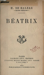 Cover of edition batrix00balzuoft