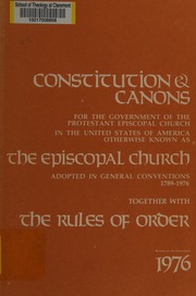 Cover of edition constitutioncano0000epis