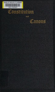 Cover of edition constitutioncano0000epis_g9o8