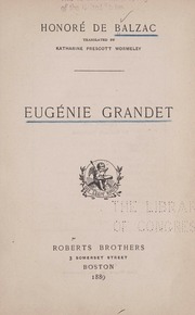 Cover of edition eugeniegrandet00balz_3