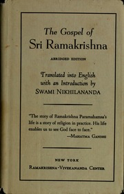 Cover of edition gospelofsriramak00rama