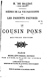 Cover of edition lecousinpons01balzgoog