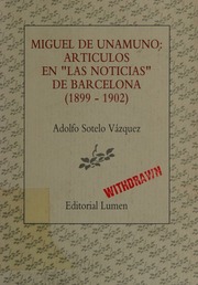 Cover of edition migueldeunamunoa0000unam