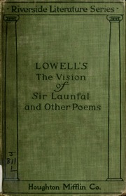 Cover of edition visionofsirlaunf00lowe