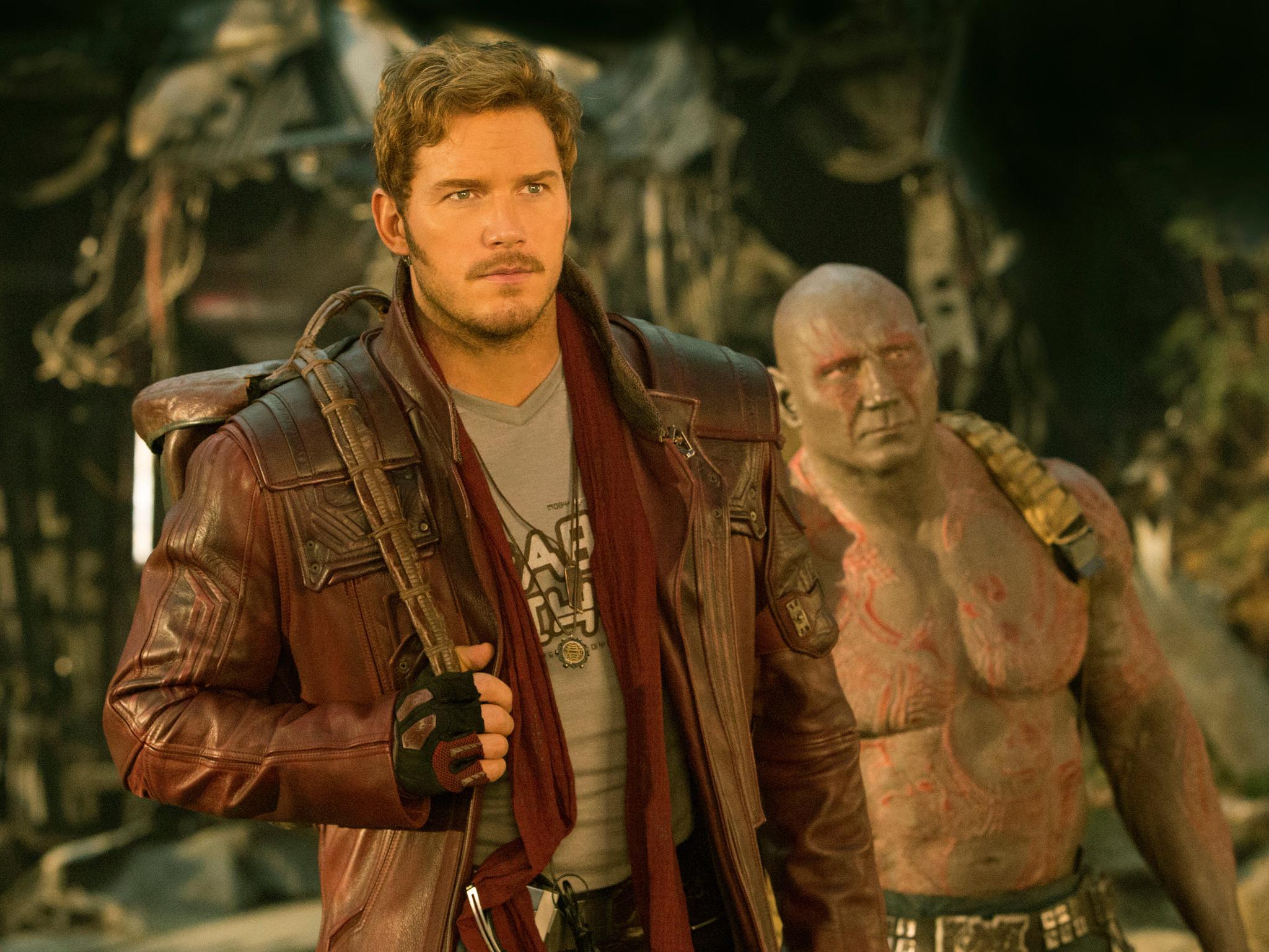 Chris Pratt and Dave Bautista in ‘Guardians of the Galaxy’©Marvel Studios 2017