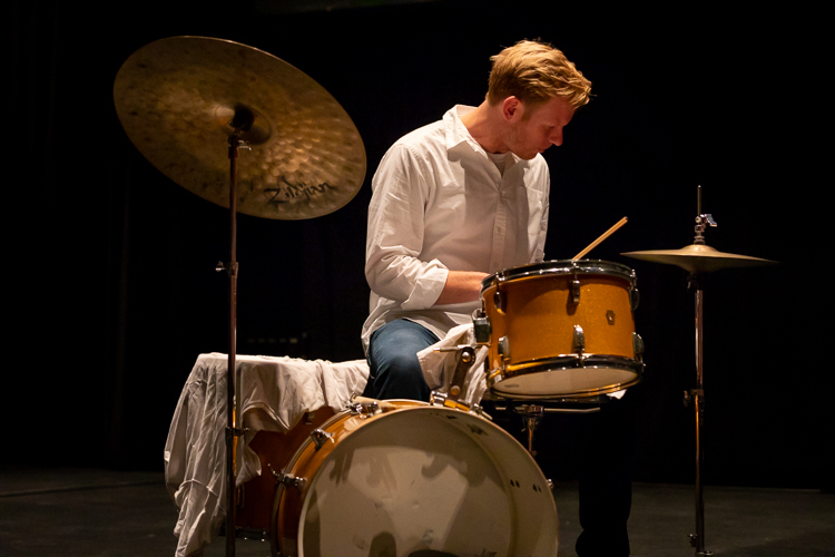 Person playing drums