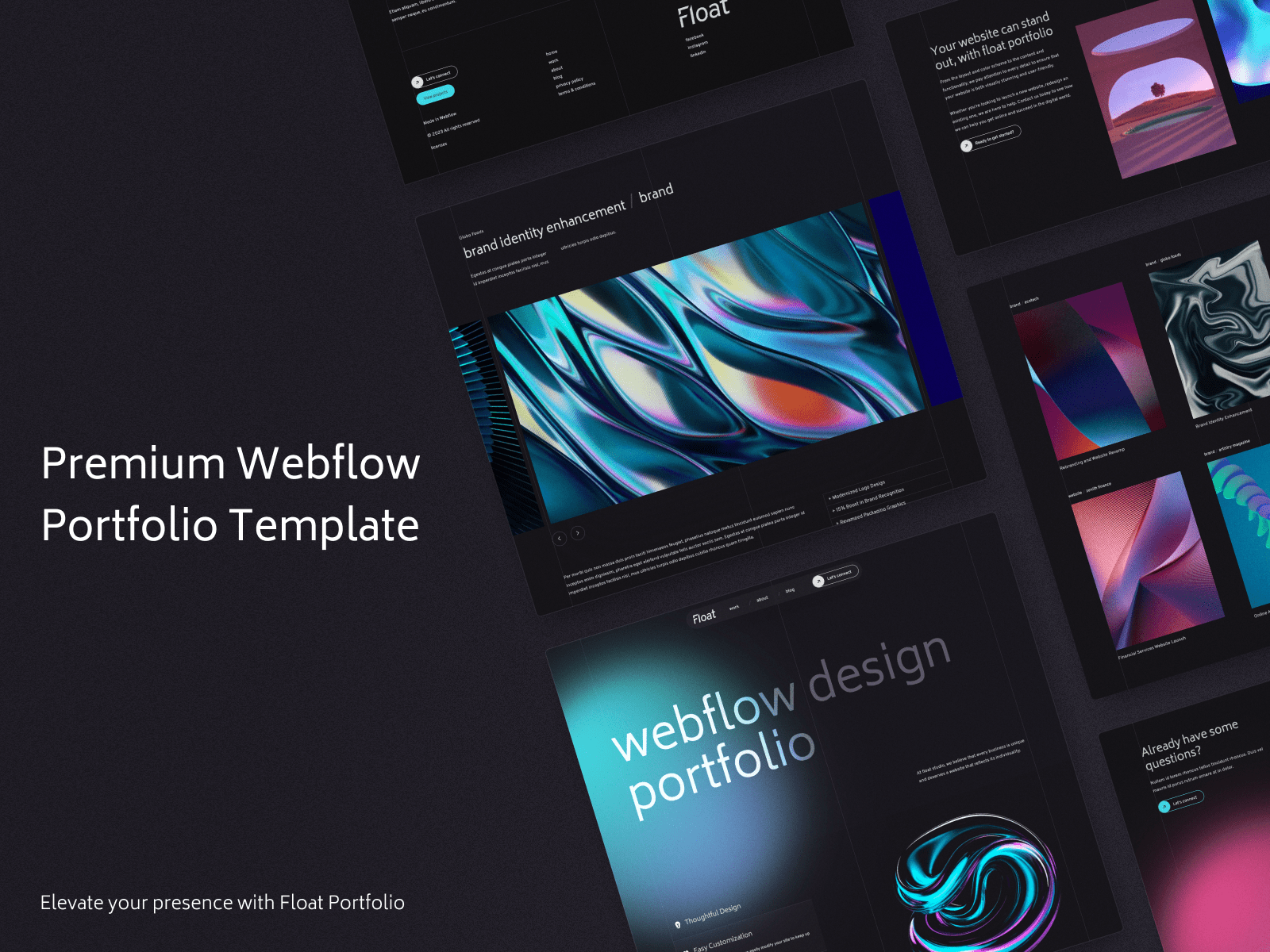 Float - Premium Webflow Portfolio Template