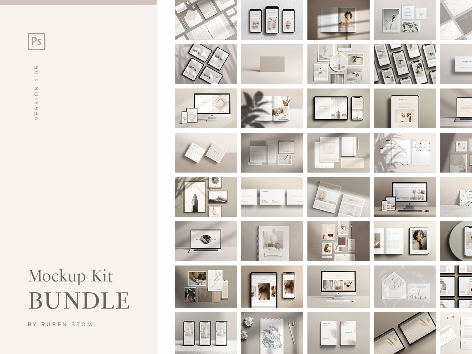 Mockup Kit Bundle (200+ Premade Mockups)