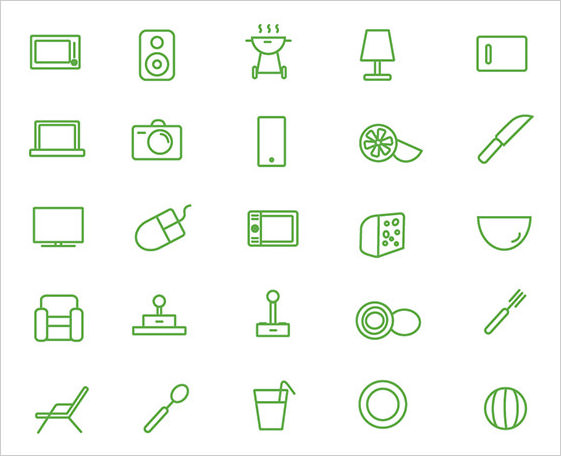 mini House Icon Set (free)