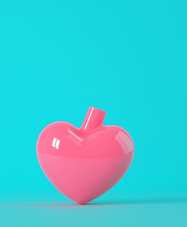 Glossy Pink Heart