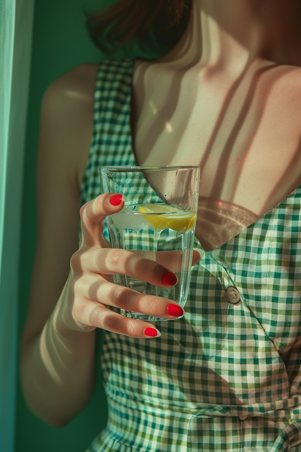 Woman with Glass of Water