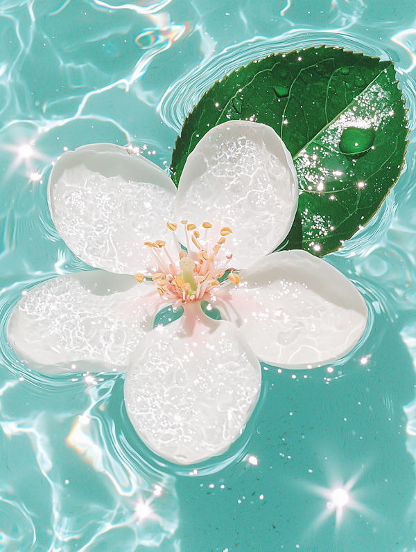 Serene Waterborne Flower