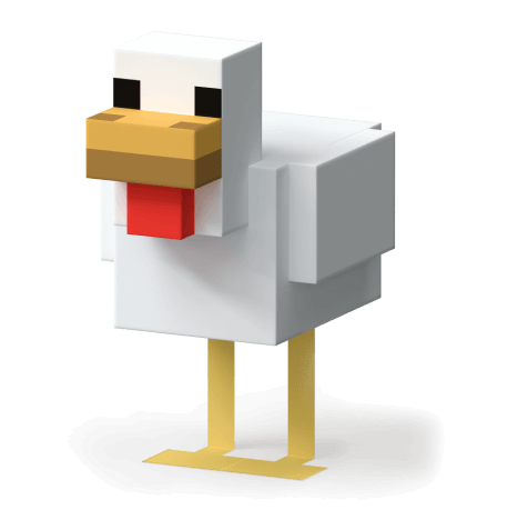 image of a Minecraft duck