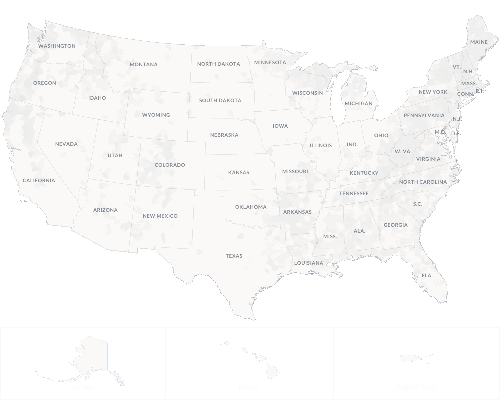 US map showing locations found for Paul Melo