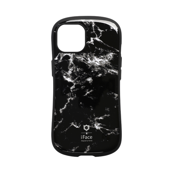 [iPhone13ケース]iFace First Class Marble/大理石 Universe/宇宙柄 ケース　マーブル・ブラック