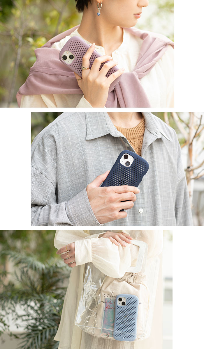 [iPhone 13/13 Pro/12/12 Pro/8/7/SE(第2/第3世代)専用]iFace × AndMesh MESH Grip Case