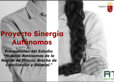 presentación estudio mujer brecha salarial Murcia. SINERGIA